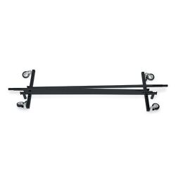 BLACK Kleiderständer mit Rollen, klappbar, höhenverstellbar, 140 cm, Schwarz