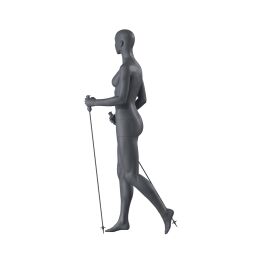 Top-Sports F161 Damen-Schaufensterfigur, Sport Walking, inkl. Standplatte mit Wadendorn, Graphitgrau RAL 7024