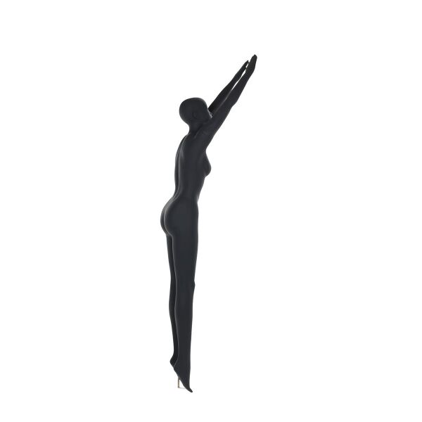 Top-Sports F14 Damen-Sportfigur, Tauchen, Schwimmerin, inkl. Standplatte und Wadendorn, Graphitgrau RAL7024