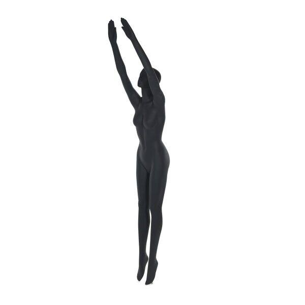 Top-Sports F14 Damen-Sportfigur, Tauchen, Schwimmerin, inkl. Standplatte und Wadendorn, Graphitgrau RAL7024