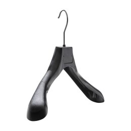 ECO Kleiderbügel aus Kunststoff schwarz, 45 cm, CA45