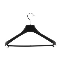 ECO Kleiderbügel mit Steg CAS aus Kunststoff, schwarz 42 cm CA42S