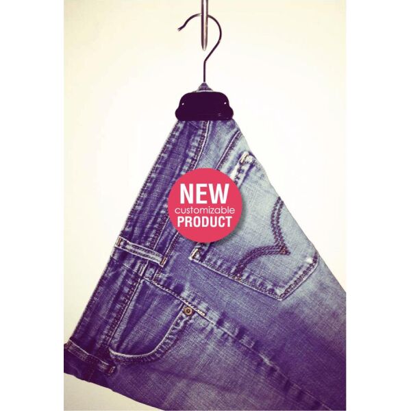 30x ECO Kleiderbügel Mit Clips - 100% Recycelt | Rock- Und Hosenbügel Drehbar