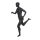 Miet-Damenfigur SPORT, Runnerin graphitgrau