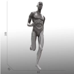 Miet-Herrenfigur SPORT, Runner graphitgrau