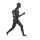 Miet-Herrenfigur SPORT, Runner Top-Sports M07, Graphitgrau RAL 7024 inkl. Metallbodenplatte und Wadendorn