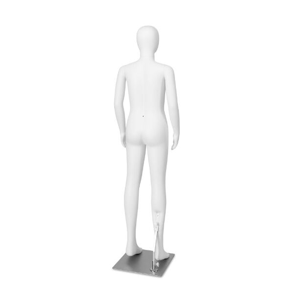 MAGIC Kinderfigur mit Magnet C9 Kind, Höhe 137cm, Weiß. inkl. Metallbodenplatte mit Wadendorn