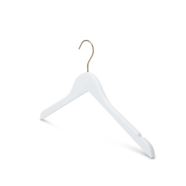 LOTUS Kleiderbügel weiss gold, L41cm, HT41_WH_GO