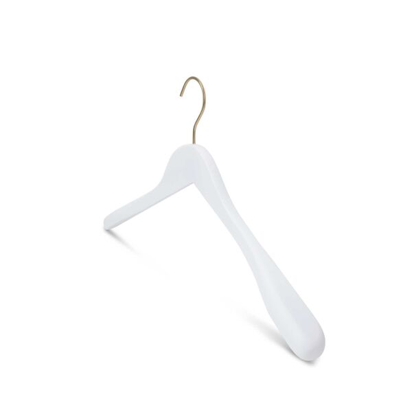 LOTUS Kleiderbügel weiss gold, L41cm, HS341_WH_GO