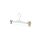 LOTUS Kleiderbügel Hosenbügel weiss gold, L34cm, HPC34_WH_GO