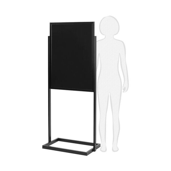 Rental display ECO 1, two-sided, size DIN A1, black