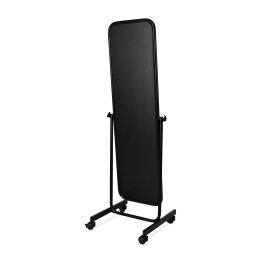 Rental mirror with castors, black, TF-523D-50_BL
