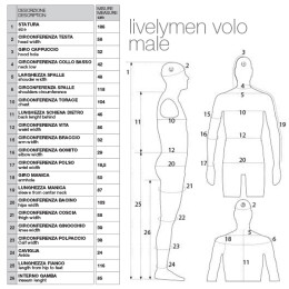 LIVELYMEN bewegliche Herren-Gelenkfigur 00700B mit Kopf Volo