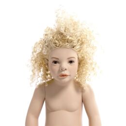 Q-Kids LUCY Mädchenfigur 2 Jahre Pos. 1 für Perücke mit Make Up