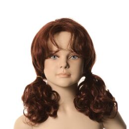 Q-Kids CARA Mädchenfigur 4 Jahre Pos. 1 für Perücke mit Make Up