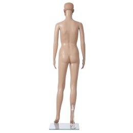 BASIC Damenfigur LEA hautfarbig mit Gesicht F5WW inkl. Glasbodenplatte mit Wadendorn