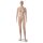 BASIC Damenfigur LEA hautfarbig mit Gesicht F5WW inkl. Glasbodenplatte mit Wadendorn