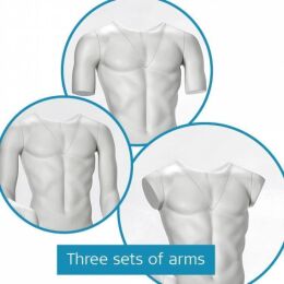PACKSHOT male regular size mannequin M03 light grey