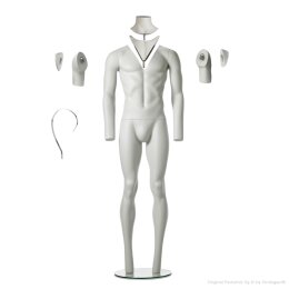 PACKSHOT male regular size mannequin M03 light grey