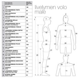 Miet-Herrenfigur LIVELYMEN schwarz, vollbeweglich inkl. Sonder-Standfuß