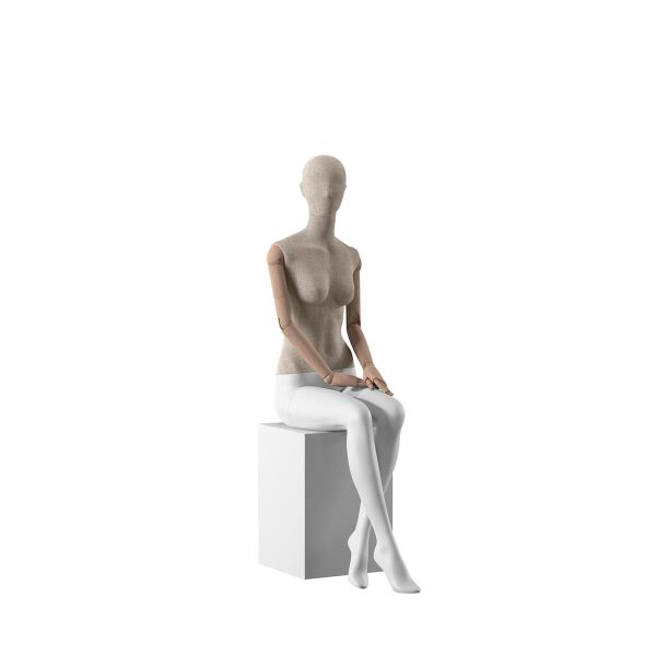 MAISON MARLU Damen-Schaufensterfigur F05, sitzend