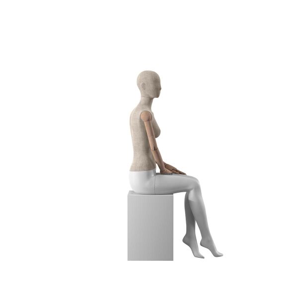 MAISON MARLU Damen-Schaufensterfigur F05, sitzend