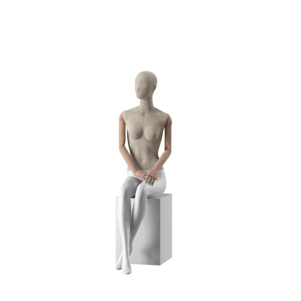 MAISON MARLU Damen-Schaufensterfigur F05, sitzend