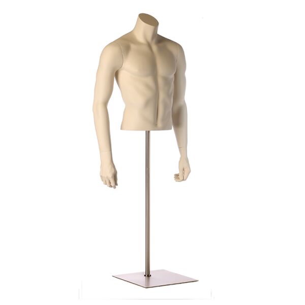 HINDSGAUL kurzer weisser Herren-Torso 503012 inkl. Standfuß