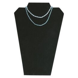 Schmuck-Präsenter Collier 32x22cm schwarz samt, 10...