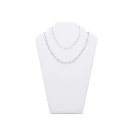 Schmuck-Präsenter Collier 32x22 cm weiss Kunstleder,...