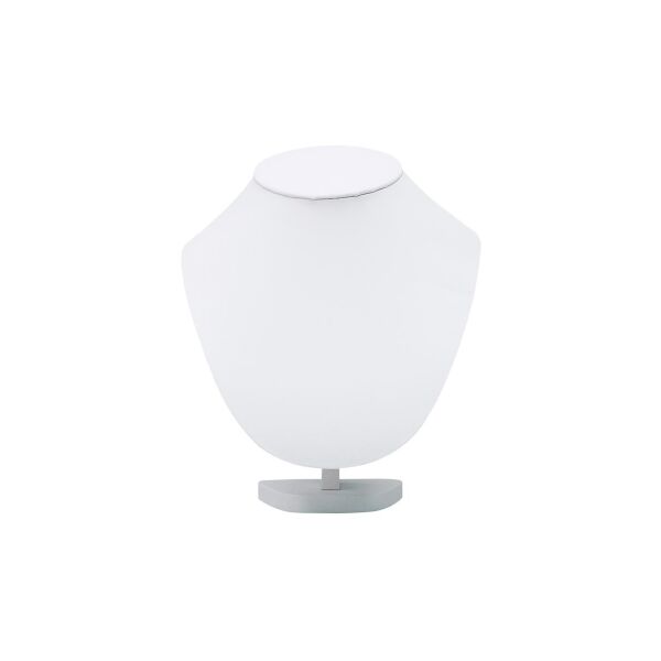 Schmuck-Präsenter Collierbüste Kunstleder weiss, 10 Stück VE, 102561