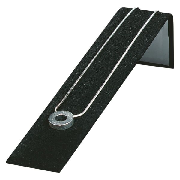 Schmuck-Präsenter Collierwinkel schwarz samt, 10 Stück VE, 102567