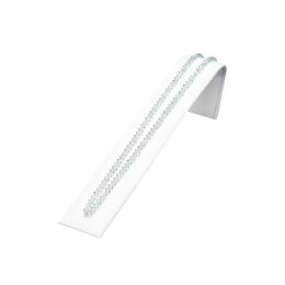 Schmuck-Präsenter Collierwinkel Kunstleder weiss, 10...