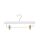 LOTUS Kleiderbügel Hosenbügel weiss gold, L36cm, HPC36_WH_GO