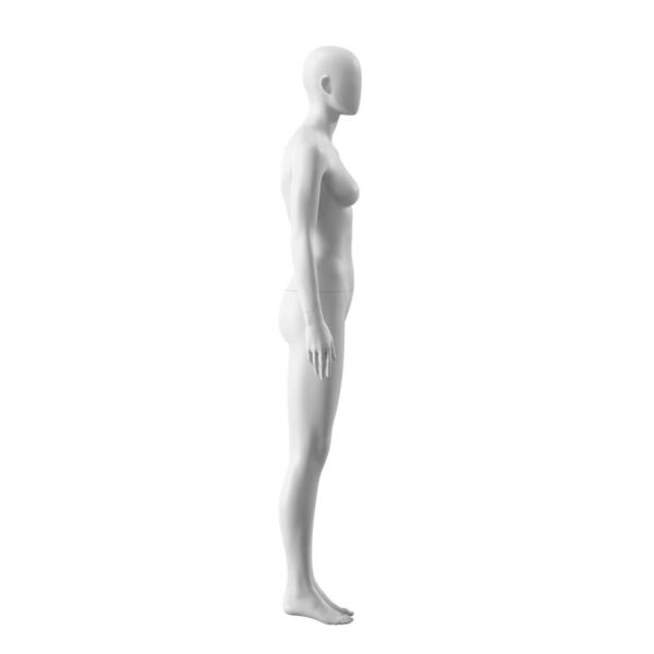 SINCERE Damenfigur SINFM001 mattweiss inkl. Metallstandplatte mit Wadendorn