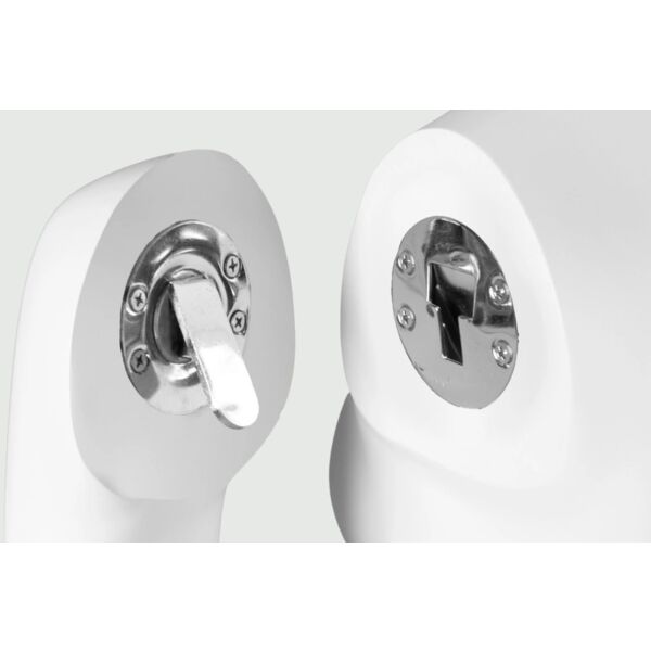 SINCERE Damenfigur SINFM001 mattweiss inkl. Metallstandplatte mit Wadendorn
