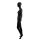 MAGIC female ABS-mannequins F37, black, incl. base and calf-spike