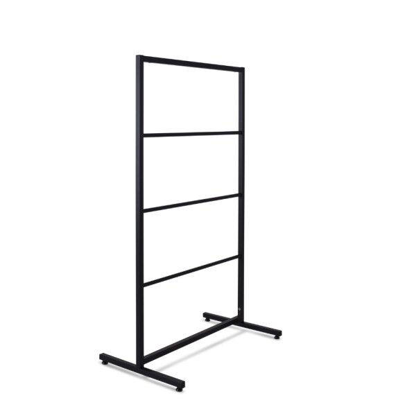 SMART clothes rack SMA02-80140_BL, 80xH140cm, black matt, hanger collector