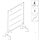 SMART clothes rack SMA02-80140_BL, 80xH140cm, black matt, hanger collector