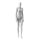 SINCERE Damenfigur SINFM002 mattweiss inkl. Metallstandplatte mit Wadendorn