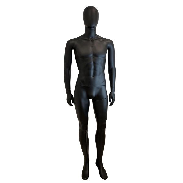 MAGIC male ABS-mannequin M5, black, incl. base and calf-spike