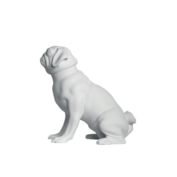 Deko-Hund Mops Wallace, Pos. 1 sitzend