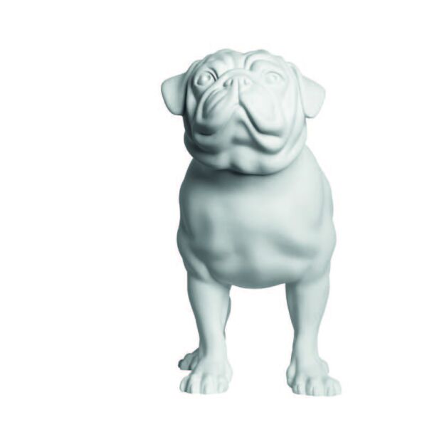Deko-Hund Mops Marty, Pos. 2 stehend