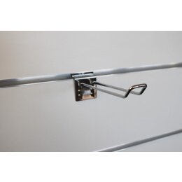 SLAT Doppelhaken, Eurohaken L15 cm verchromt