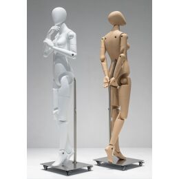 NEW MUSEUM bewegliche Damenfigur FBF-01 hautfarbig inkl. Standfuß