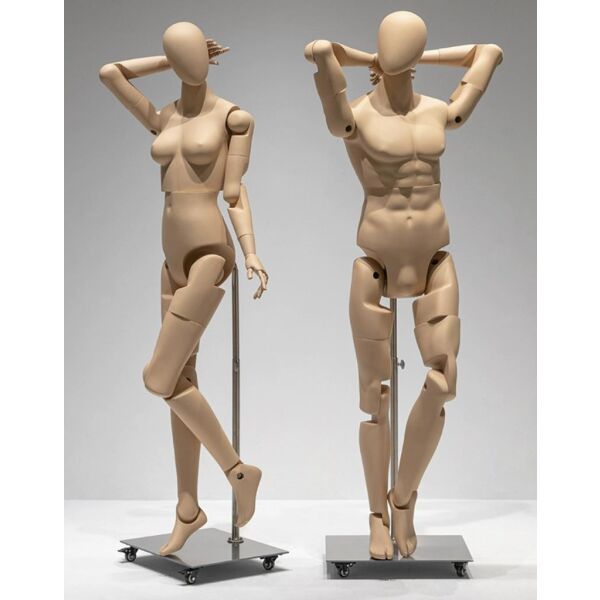 NEW MUSEUM bewegliche Herrenfigur FBH-01 hautfarbig inkl. Standfuß