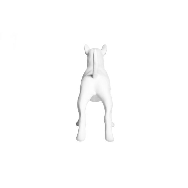 Dog mannequin bull terrier Louis, standing matt-white