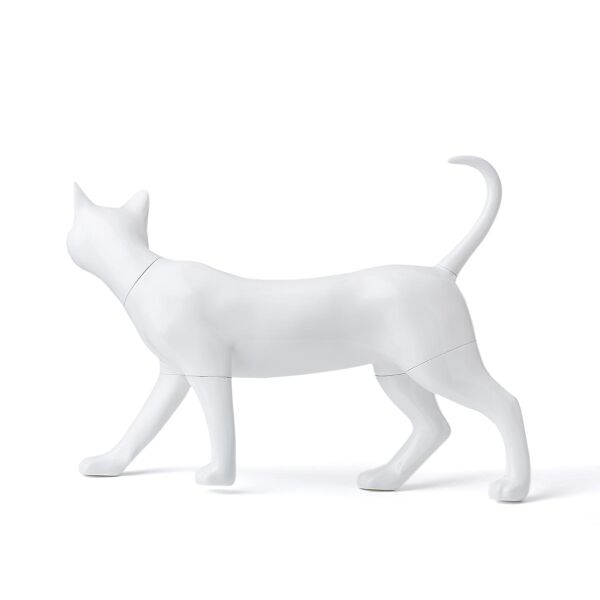 Cat mannequin Kitty 2, standing matt-white
