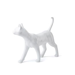 Cat mannequin Kitty 2, standing matt-white