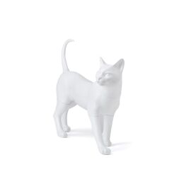 Cat mannequin Kitty 2, standing matt-white